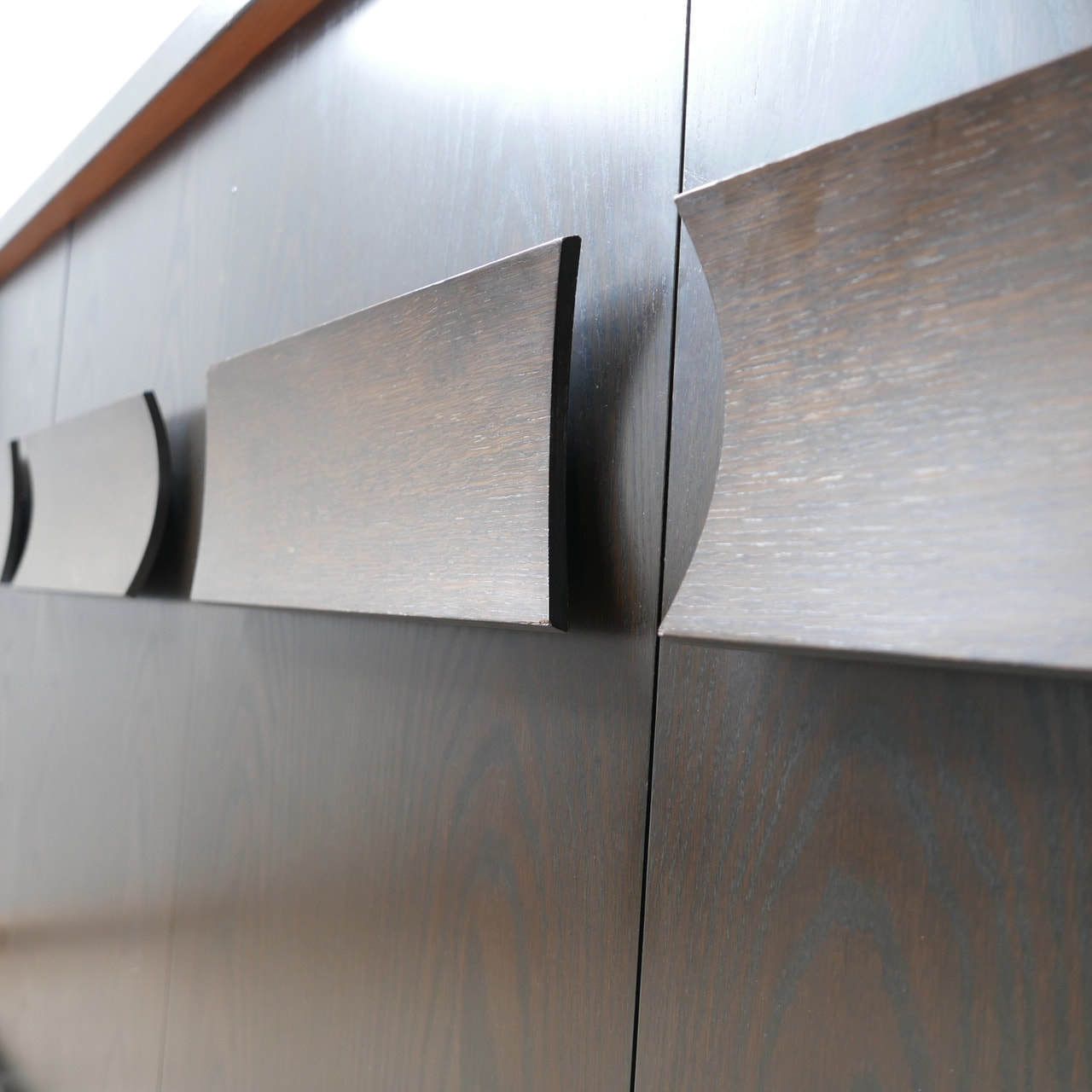 photo vinterior Large Brutalist Mid Century Belgium Credenza