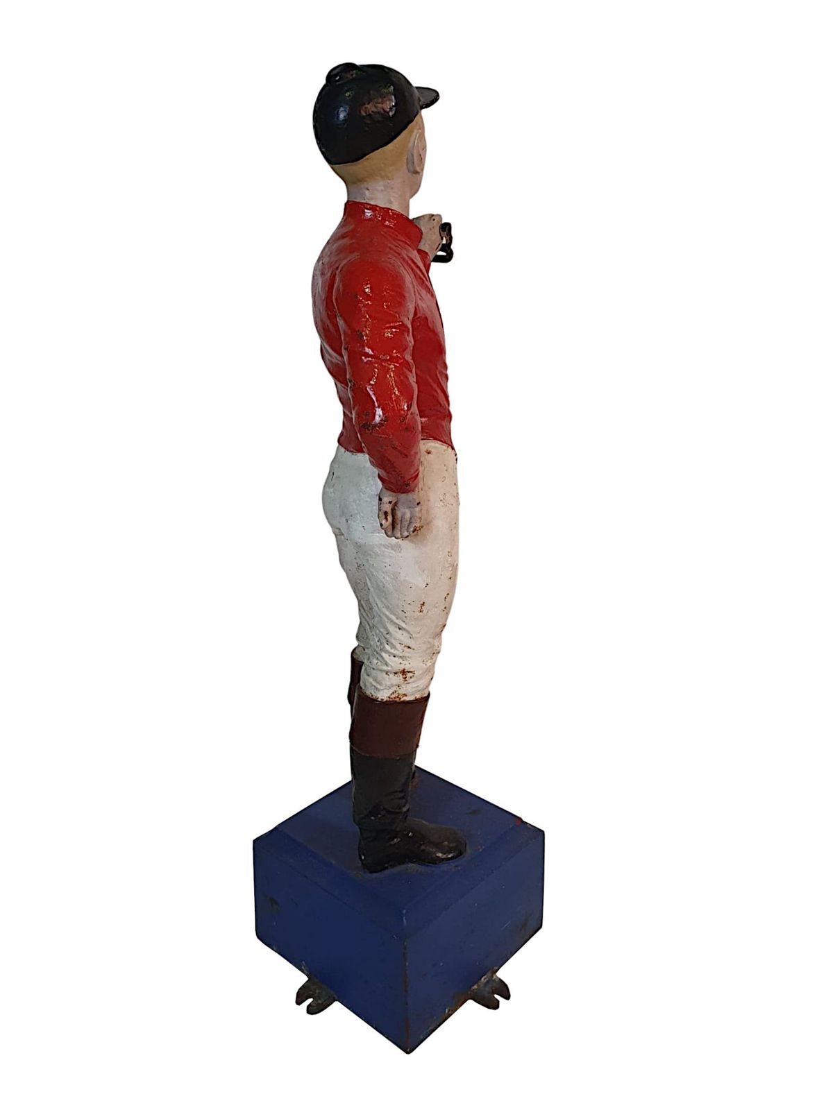 A Very Rare 19th Century Cast Iron Jockey Hitching Post photo furniture