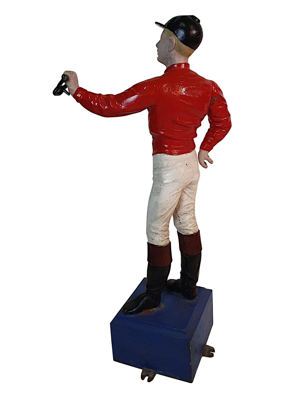 A Very Rare 19th Century Cast Iron Jockey Hitching Post photo for sale