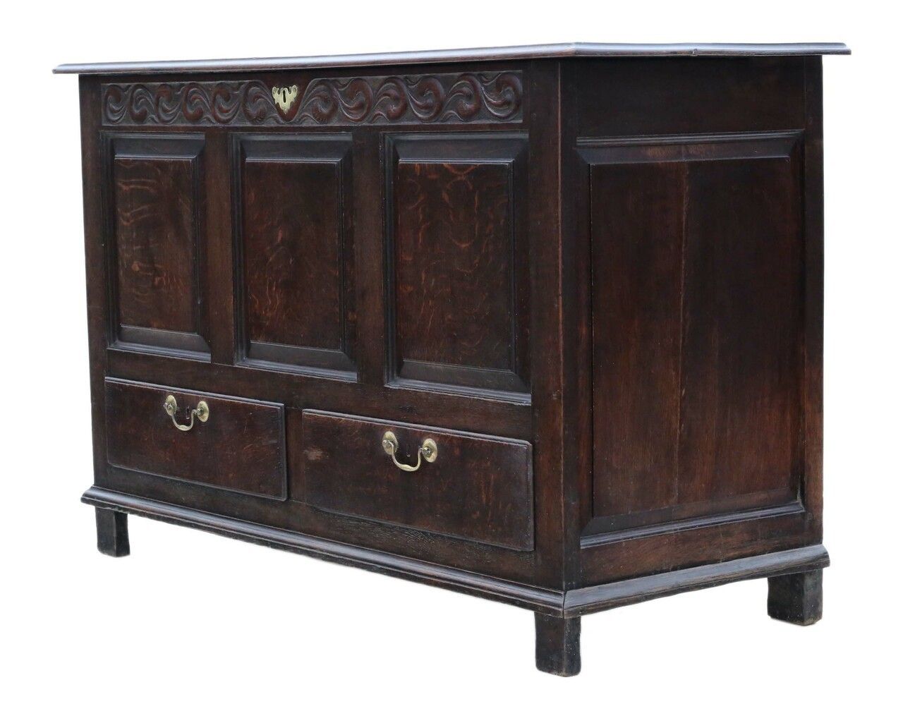 Georgian Oak Mule Chest Coffer 18th Century photo Furniture