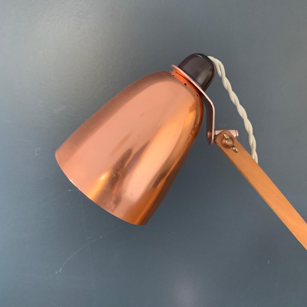 Vintage Maclamp In Copper With Wooden Arms photo furniture