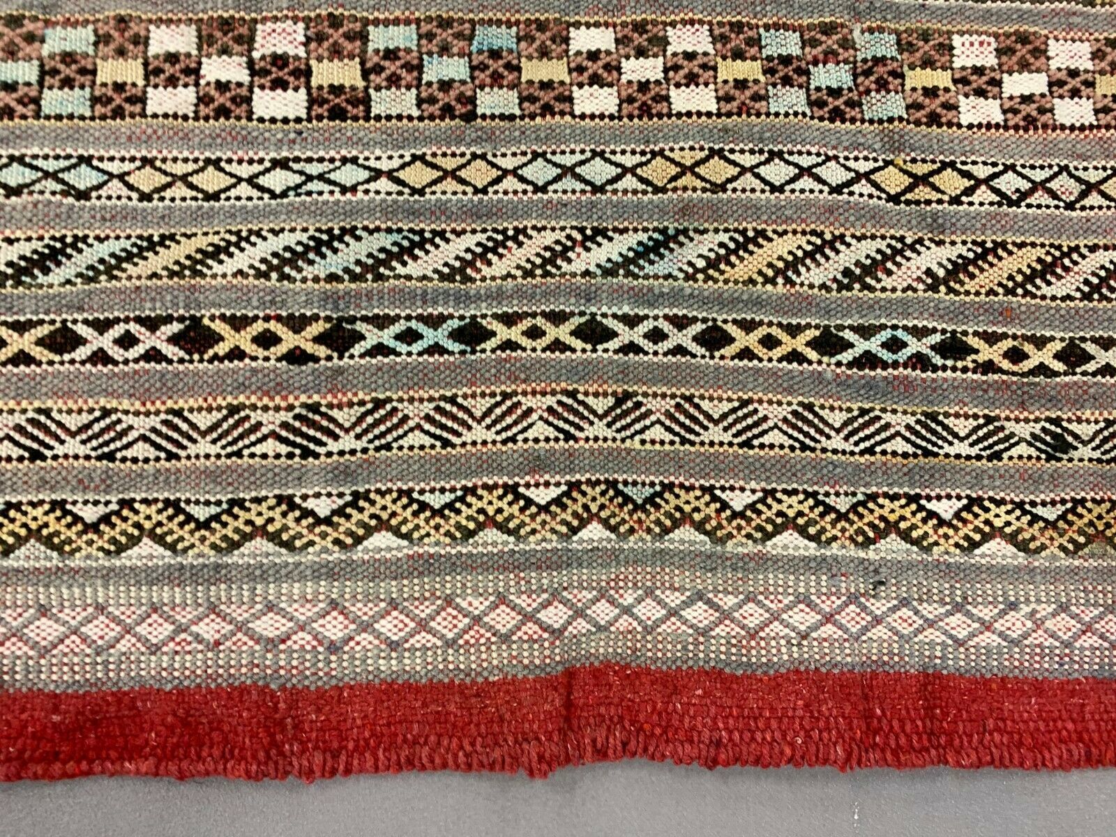 Vintage Moroccan Vegan Silk/Wool Berber Kilim 175x120 Cm Kelim Rug photo buy