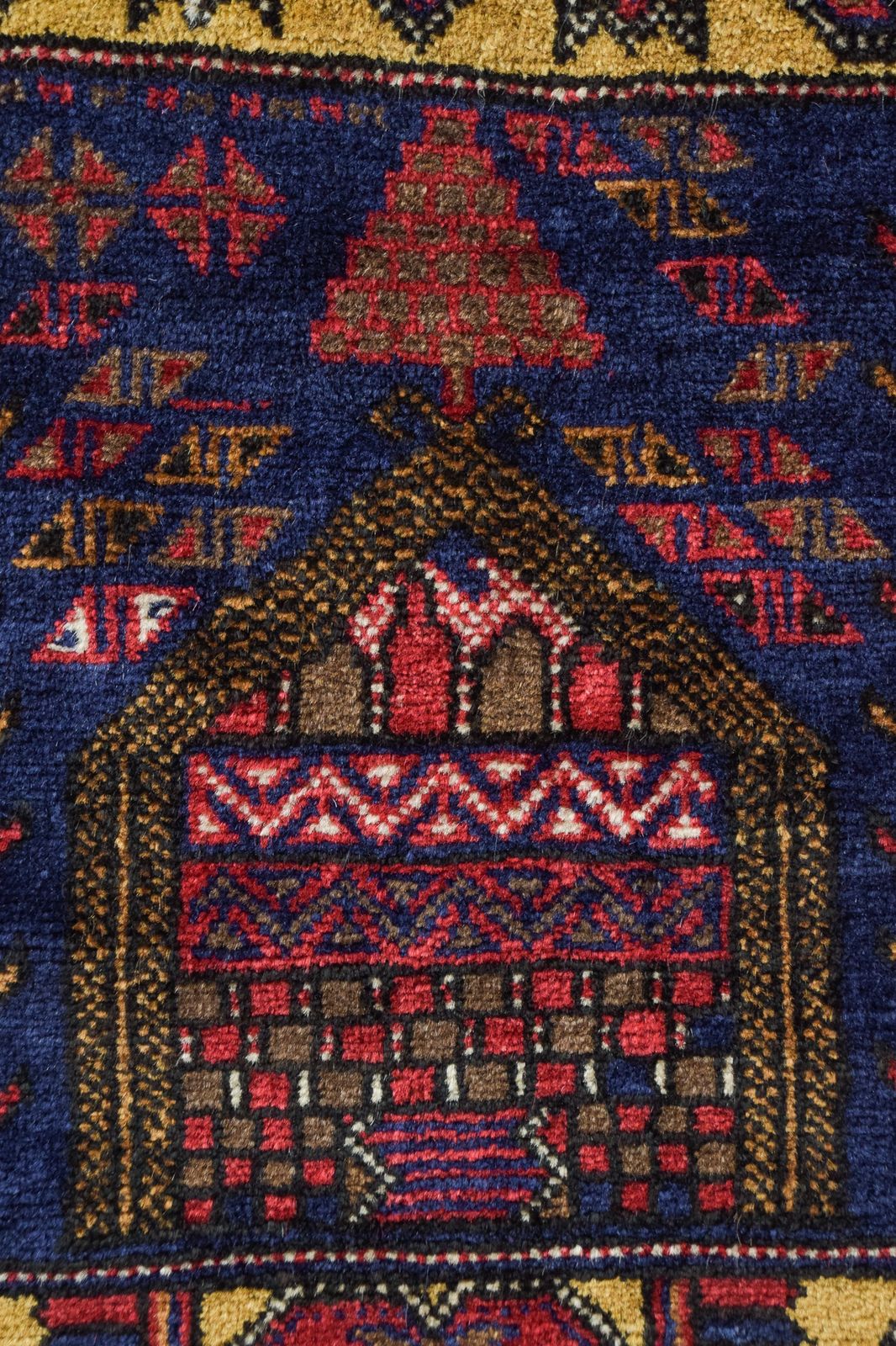 Interessant Handgeweven Tribaal Vloerkleed photo Textiel