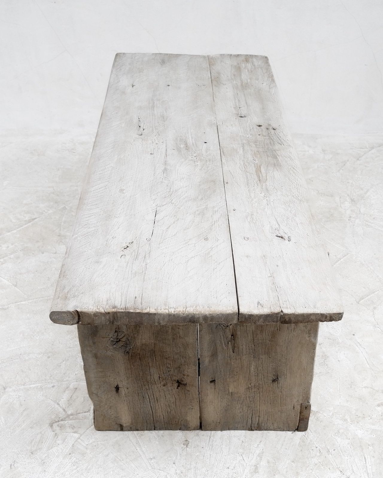 Bleached Out Hewn Slab Table, 18th Century And Earlier photo Furniture