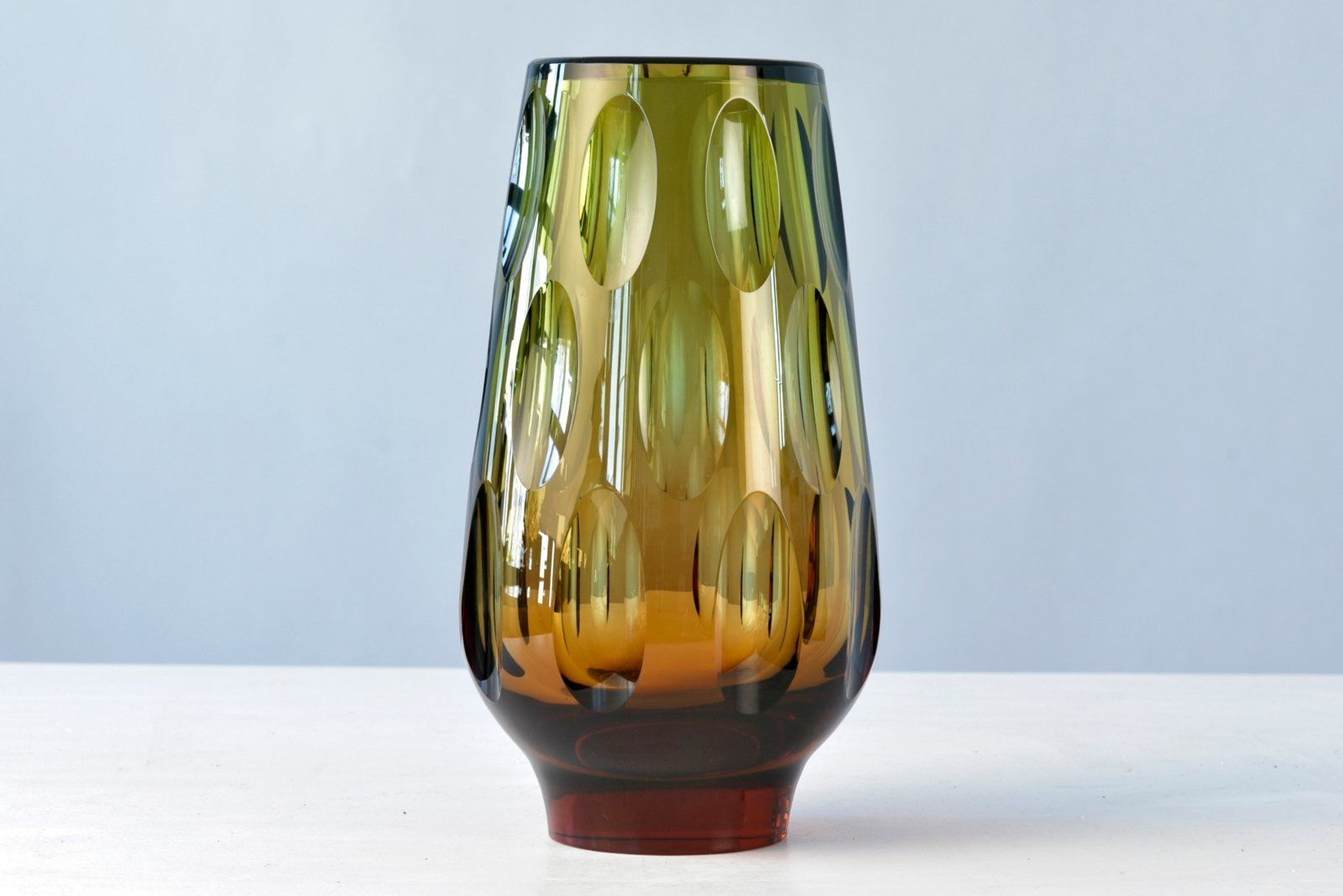 Large Vase Art Glass By Erich Jachmann For Wmf, Germany, 1955 photo buy