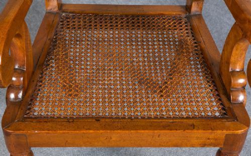 photo for sale Unusual Pair Of Anglo Indian Elbow Chairs