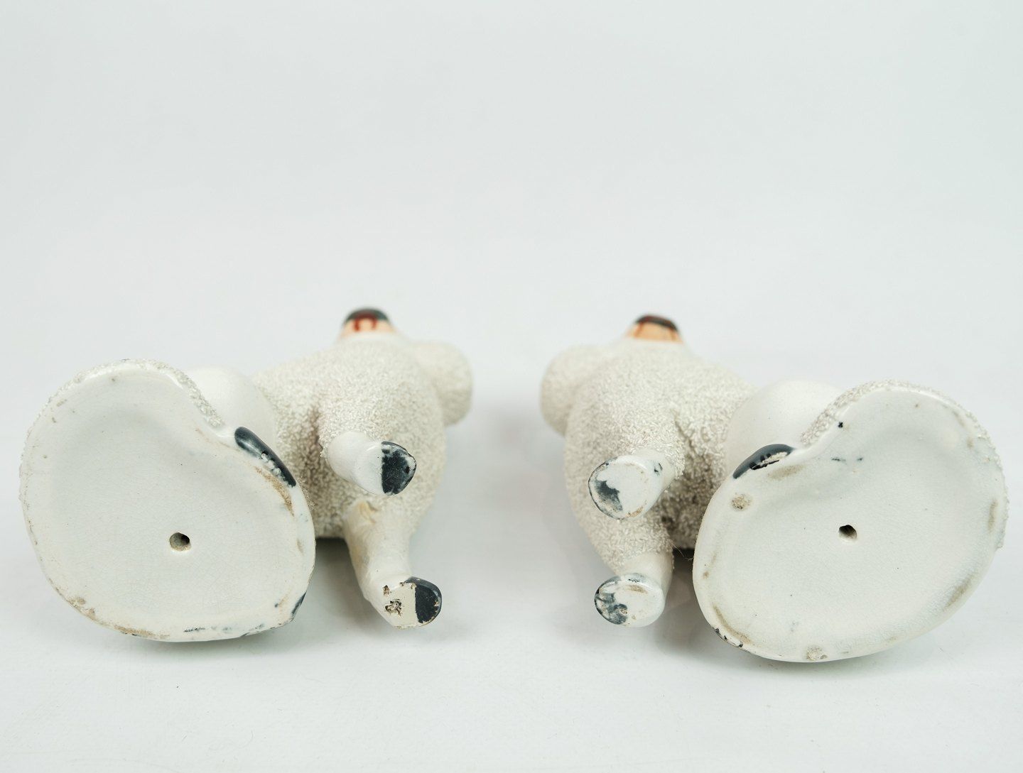 Shaffordshire Dogs, Better Known As Faience Dogs In Faience From Around The 1920s. photo Art