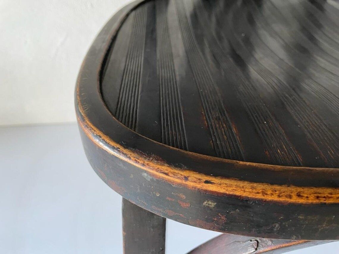 Italian Worn Bentwood Pair Of Chairs, 1950s, Italy photo vinterior