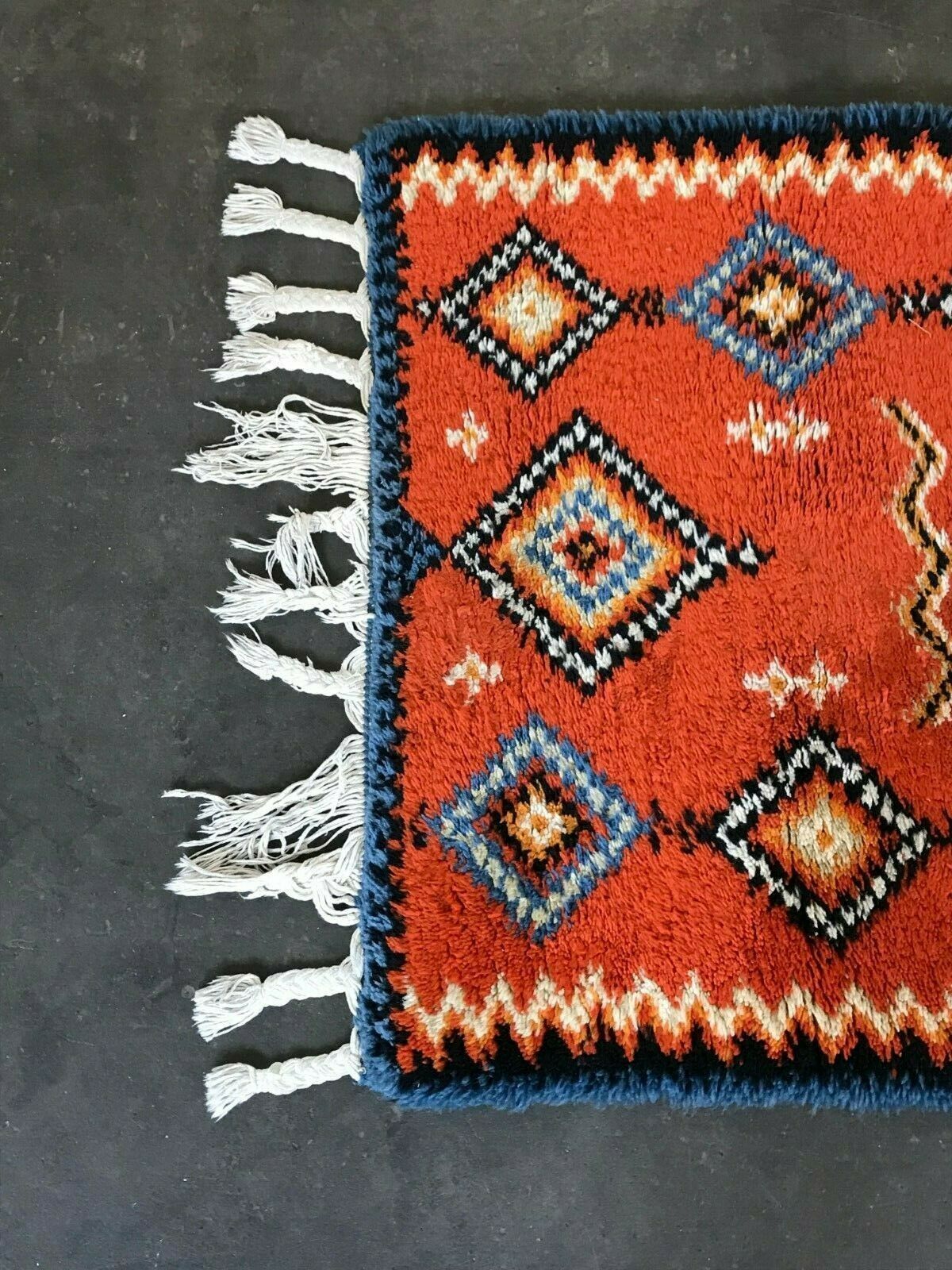 60s 70s Runner Rug Carpet Rug Space Age Flower Power Design 60s 70s photo furniture