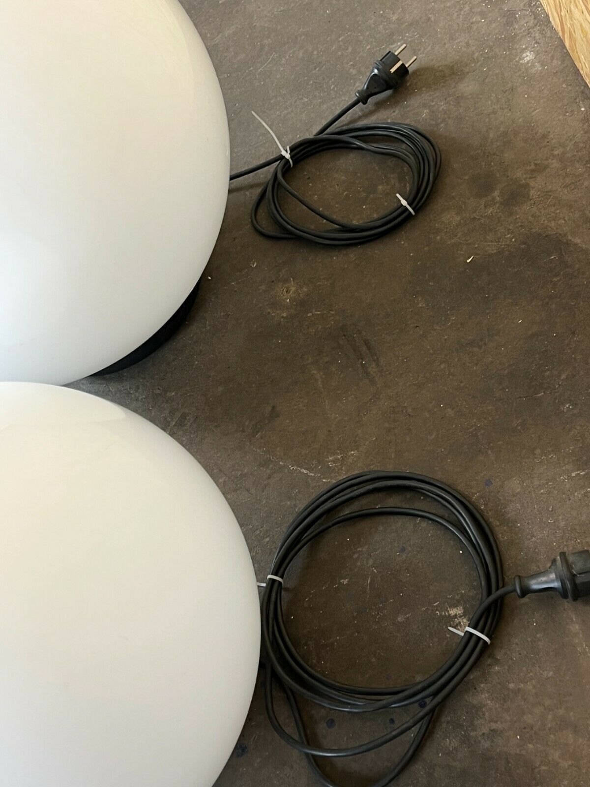 2x 60s 70s Ball Lamp Floor Lamp Acrilico Pmma Made In Italy Design photo vintage