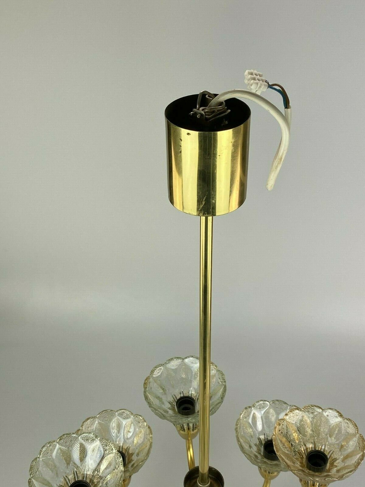 photo for sale 60s 70s Lamp Fixture Ceiling Lamp Chandelier Chandelier Glass Space Age