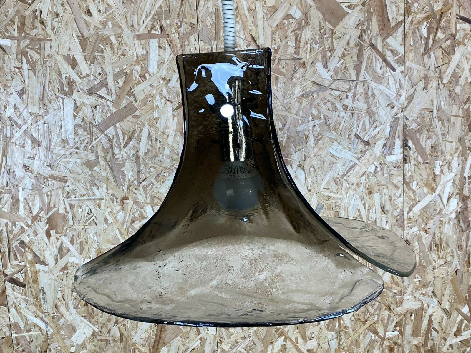 60s 70s Lamp Light Hanging Lamp Kalmar Franken Kg Tulip Glass photo Lighting