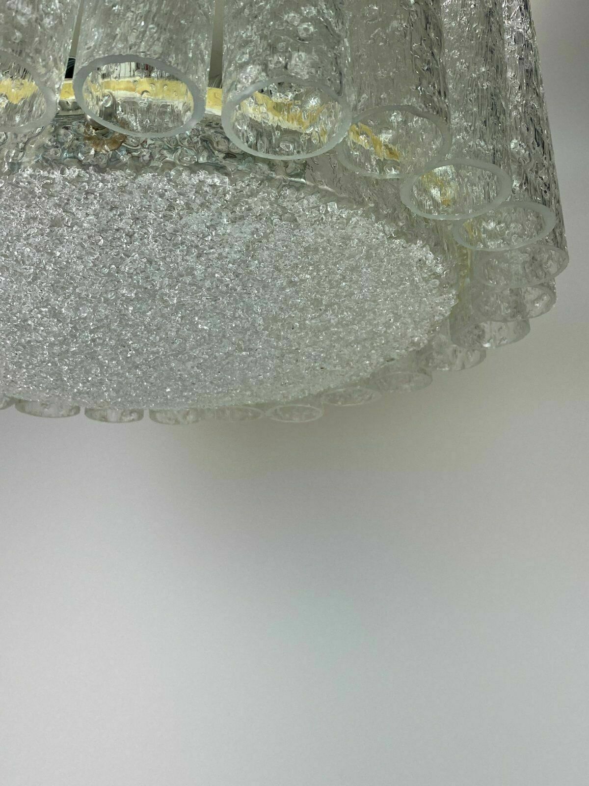 Xl 60s 70s Chandelier Chandelier Doria Brass Glass Space Age Design 60s photo vintage