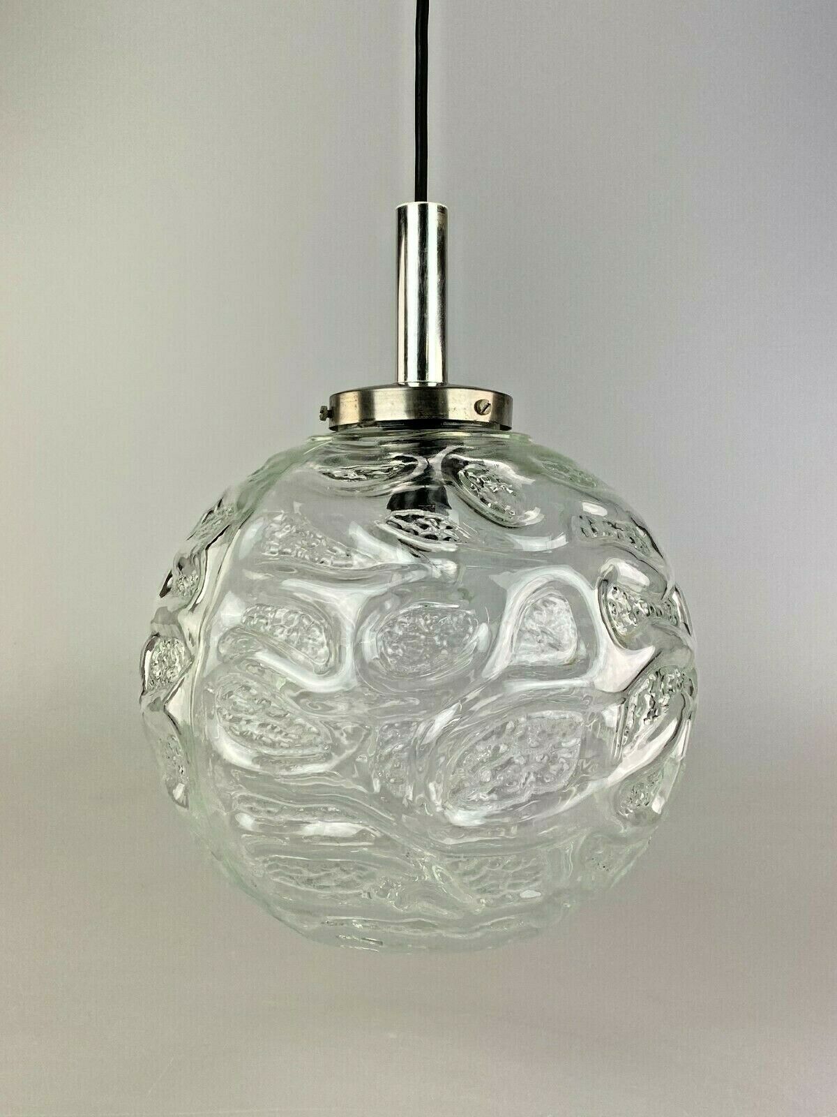 70s Lamp Lamp Ball Lamp Hanging Lamp Glass Ceiling Lamp Space Age Design