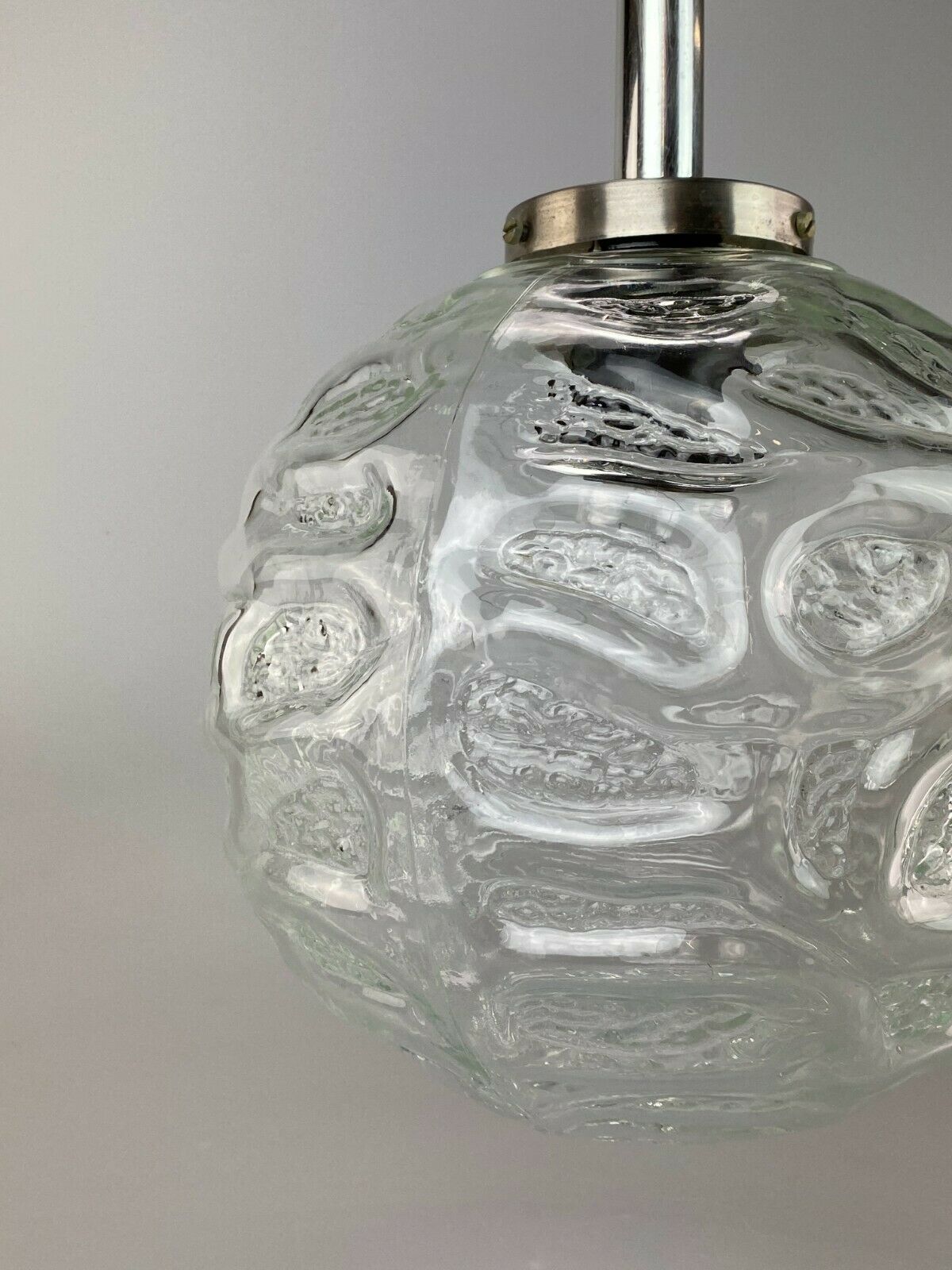70s Lamp Lamp Ball Lamp Hanging Lamp Glass Ceiling Lamp Space Age Design photo Lighting