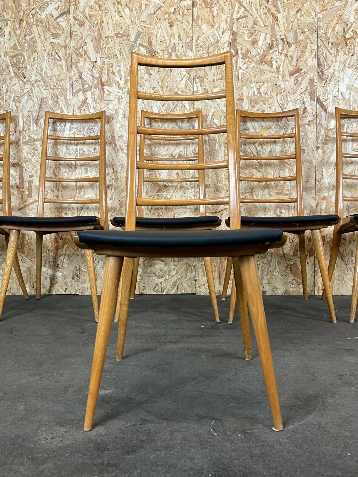 6x 60s 70s Chairs Chair Dining Chair Dining Chairs Danish Design 60s photo buy