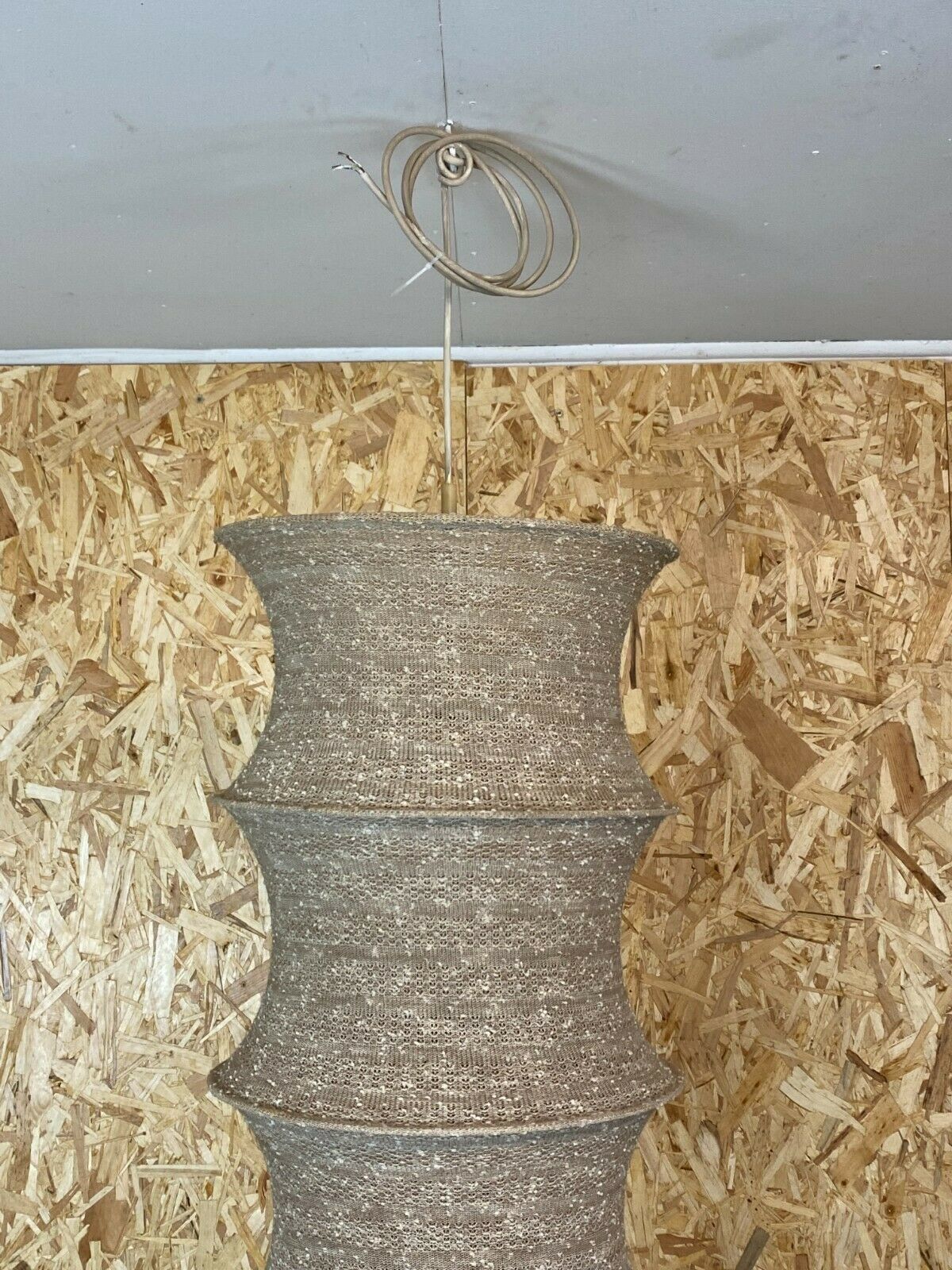 60s 70s Xxl Lamp Light Pendant Lamp Hose Lamp Fabric Fabric photo Lighting