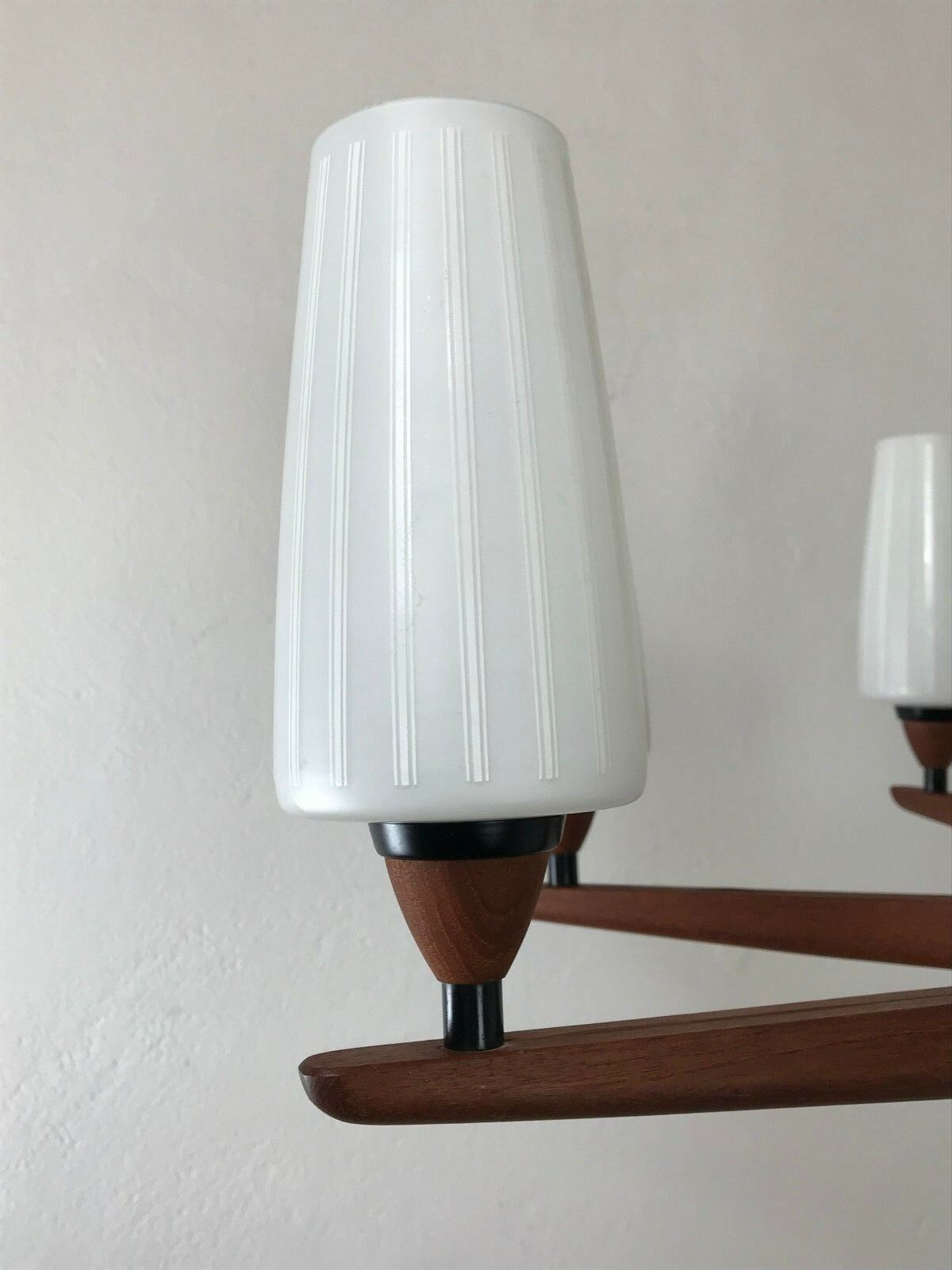 60s 70s Teak Chandelier Chandelier Uno & Osten Kristiansson For Luxus photo buy