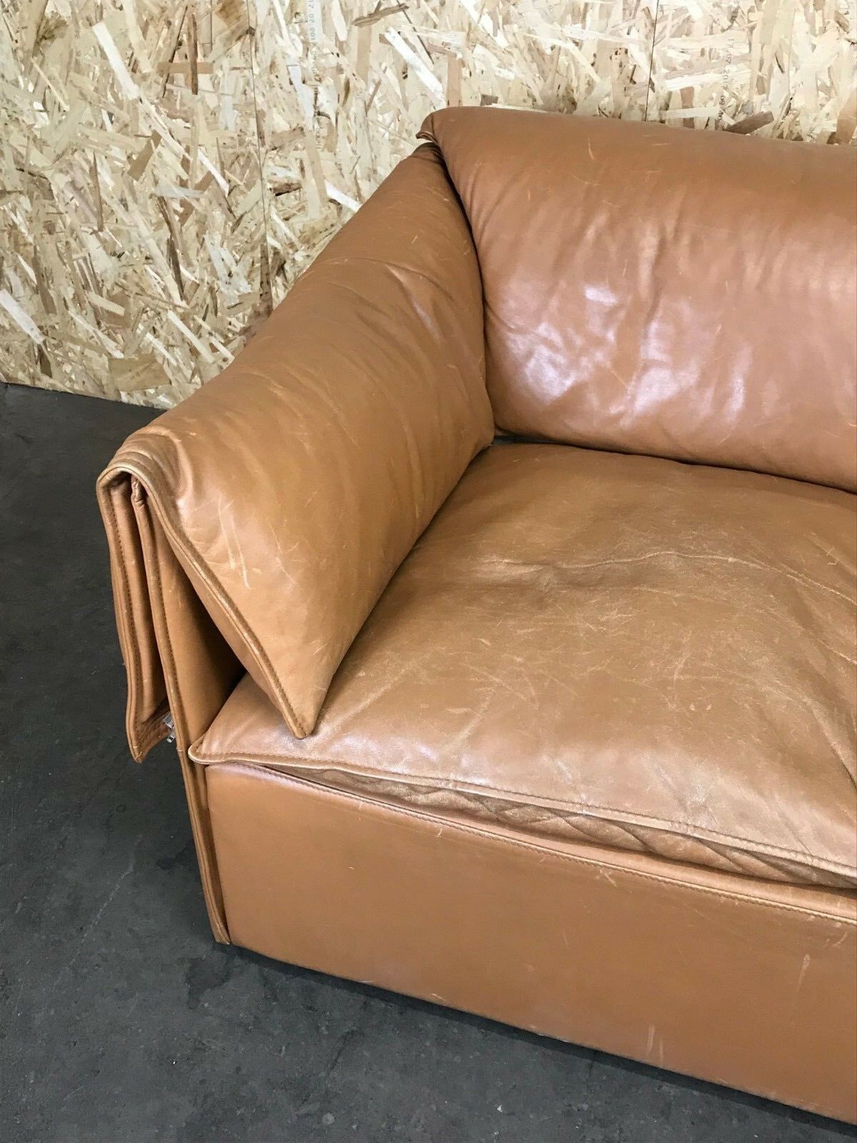70s Sofa 2 Seater Leather Sofa Niels Bendtsen Lotus For N. Eilersen Danish Design photo for sale