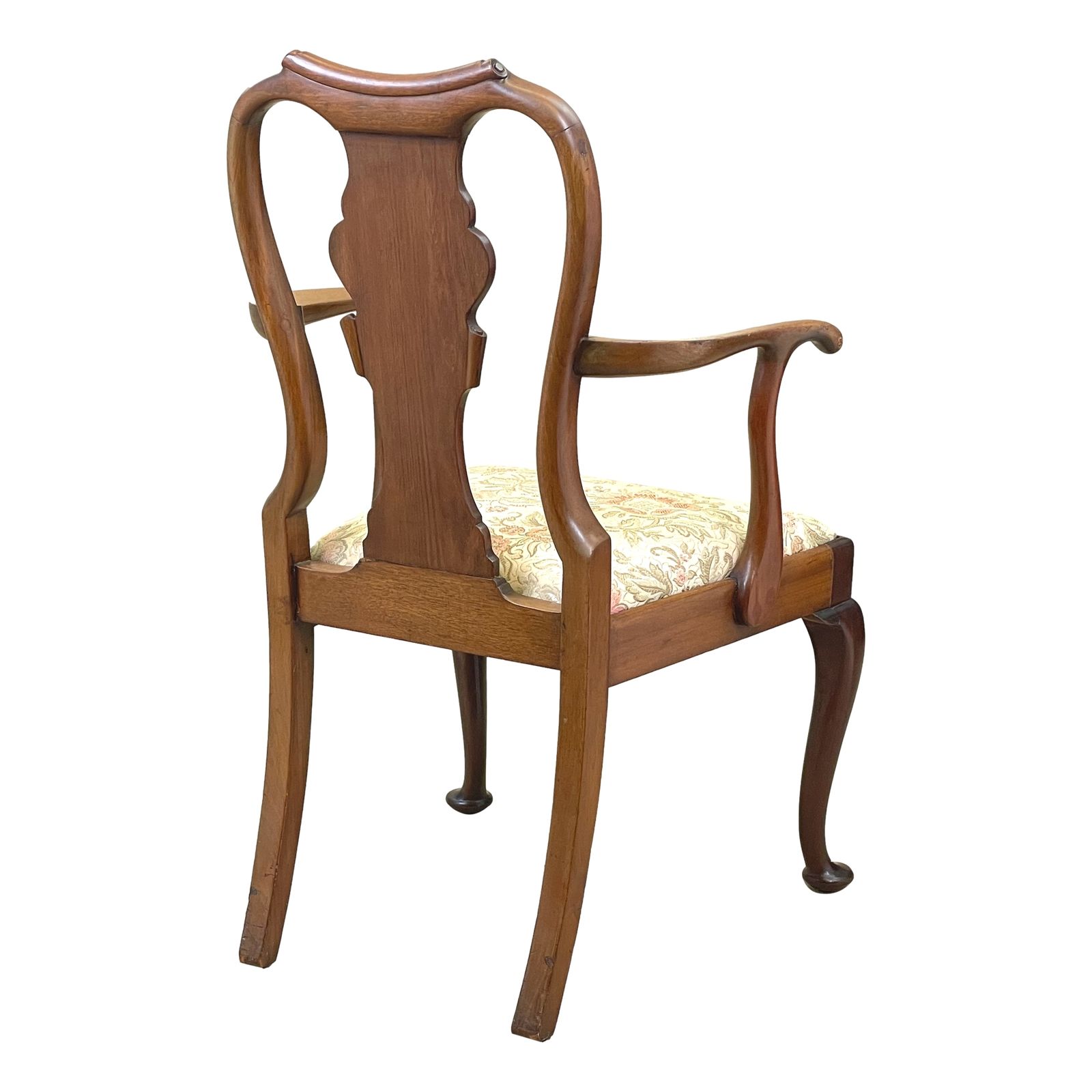 Queen Anne Style Walnut Childs Chair (England, Circa 1920)