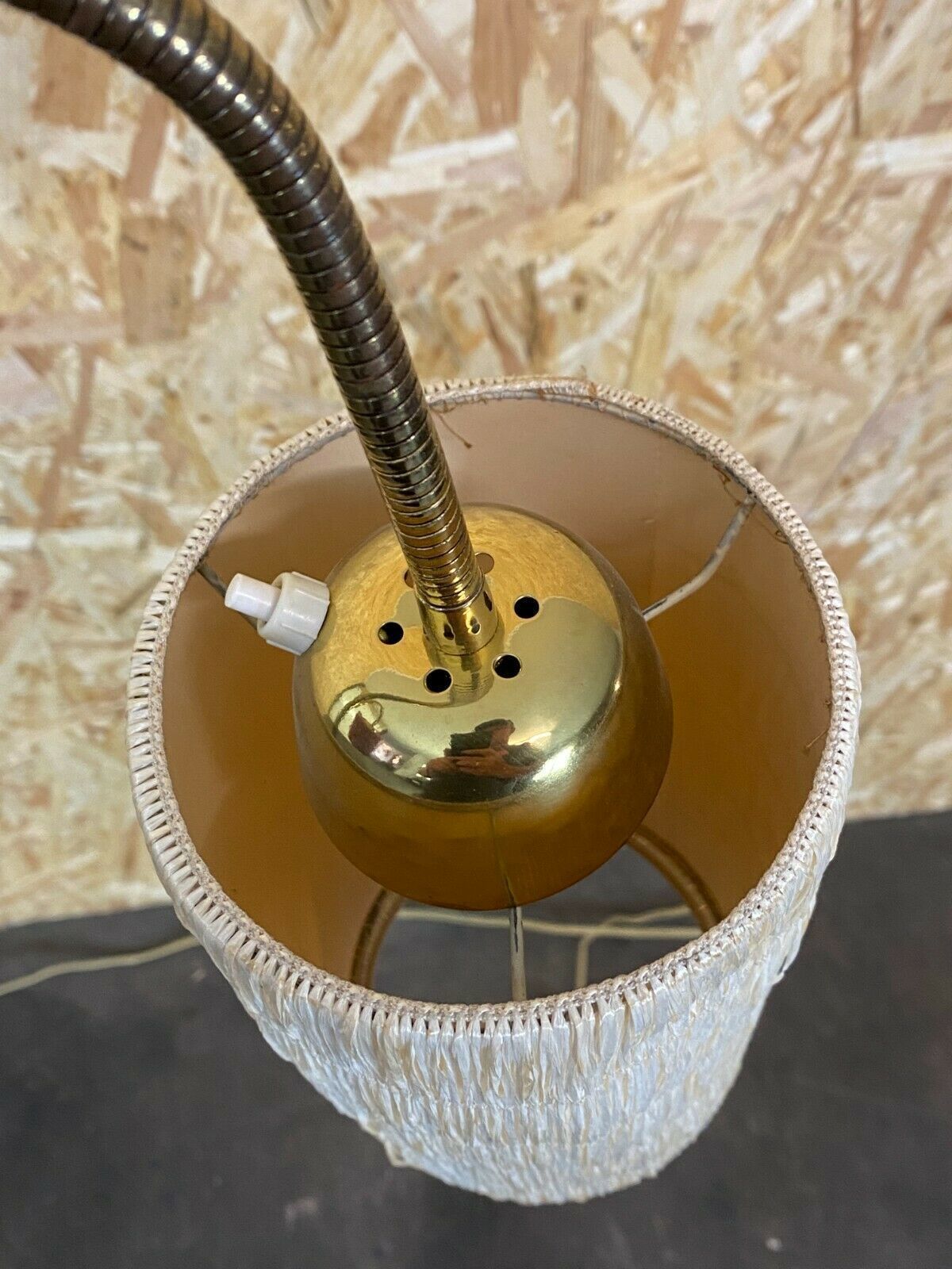 Lighting 50s 60s Lamp Light Floor Lamp Bag Lamp Mid Century Glass Design 50s photo
