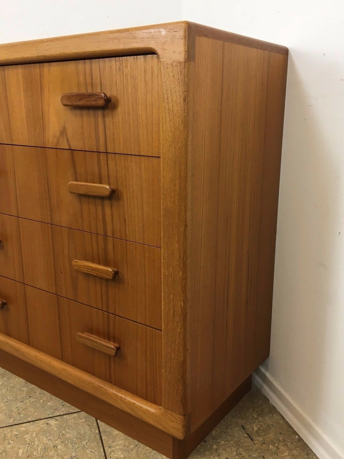60s 70s Teak Sideboard Dresser & Mirror Danish Design Denmark 60s 70s photo vintage