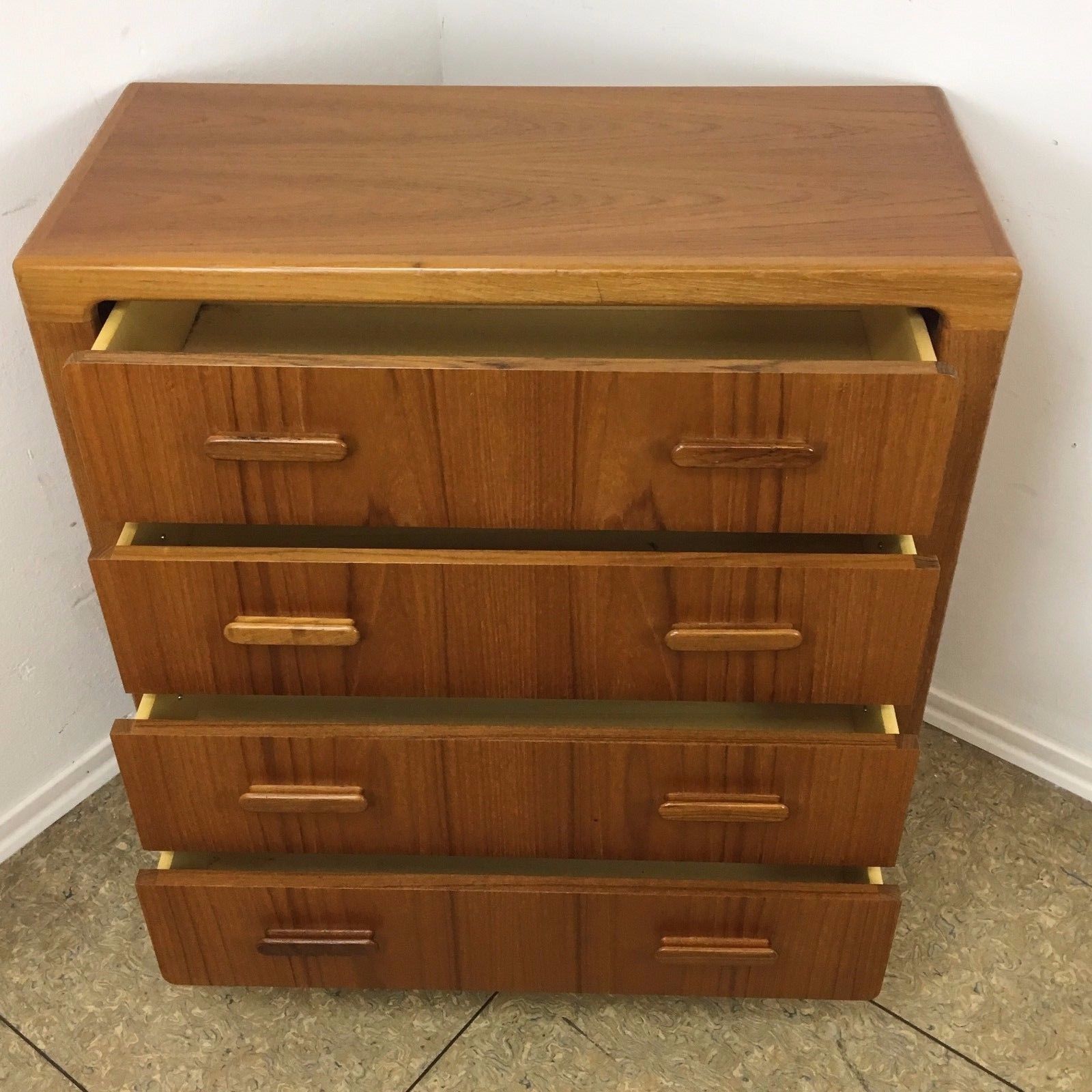 Furniture 60s 70s Teak Sideboard Dresser & Mirror Danish Design Denmark 60s 70s photo