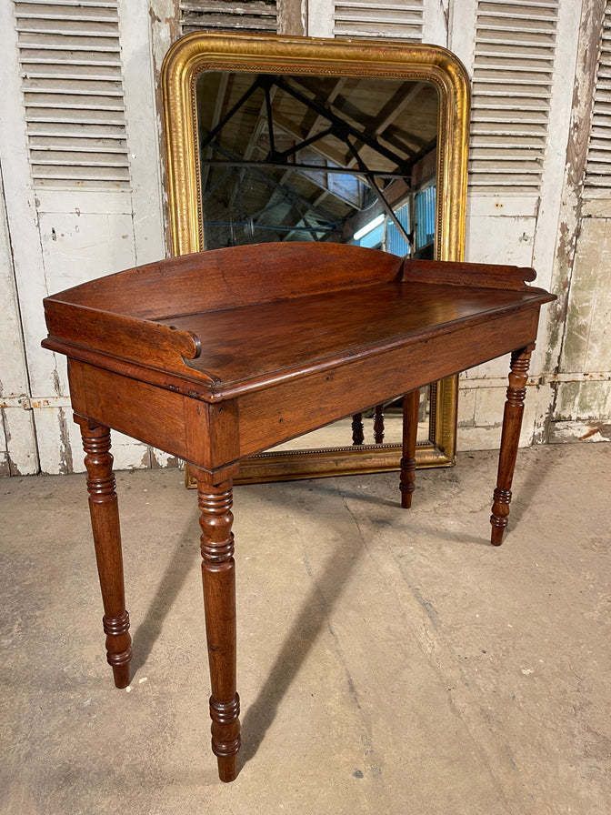 Antique Period Mahogany Desk Console Circa 1840 photo vinterior
