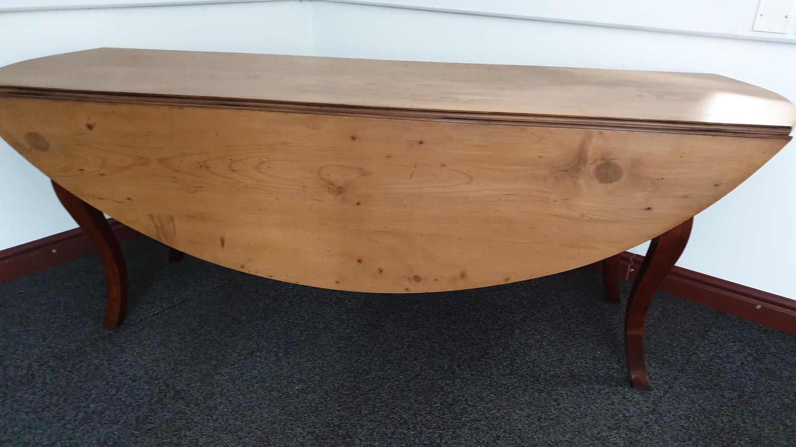 photo for sale Large French Fruitwood & Pine Farmhouse Kitchen Table