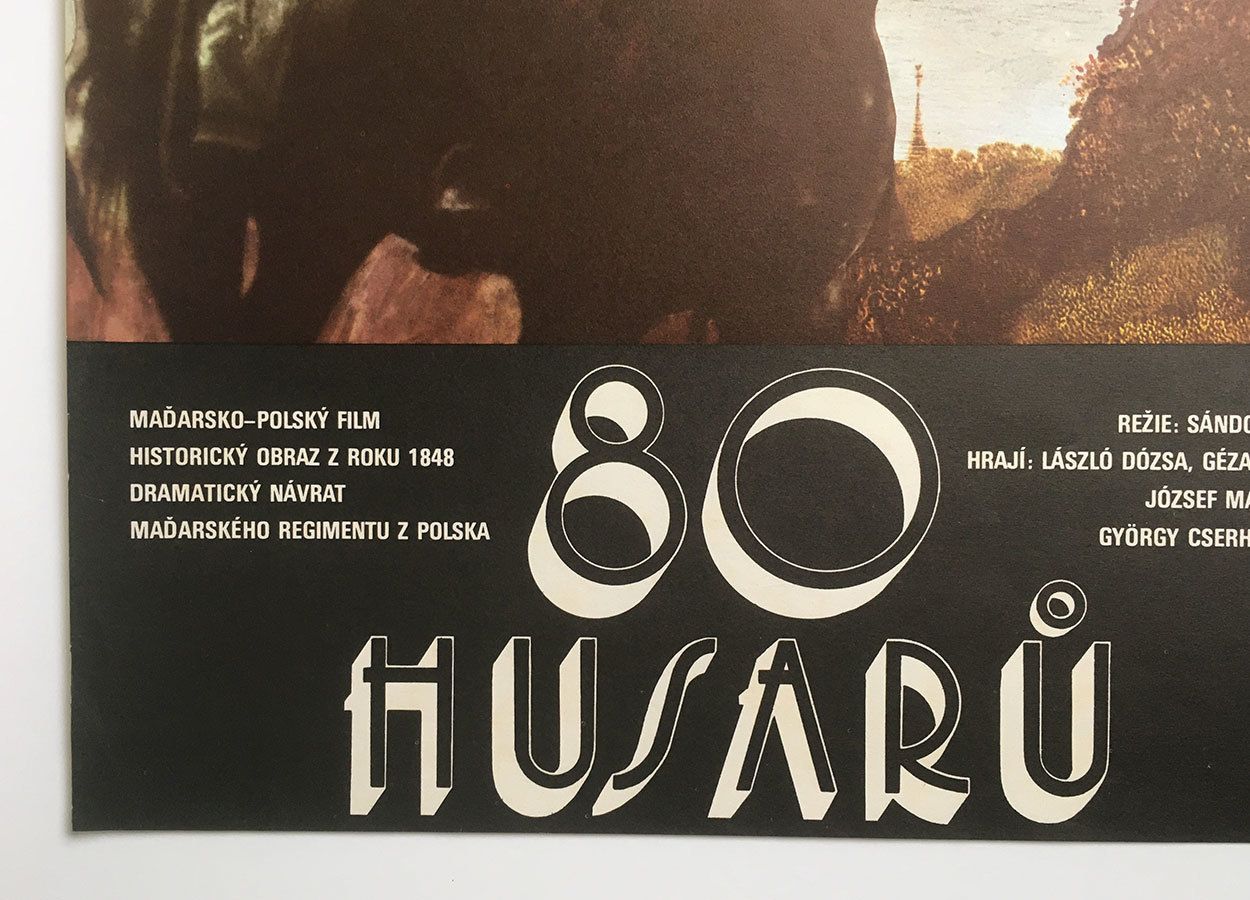 Movie Poster, 80 Hussars, Karel Zavadil, 1979 photo Art
