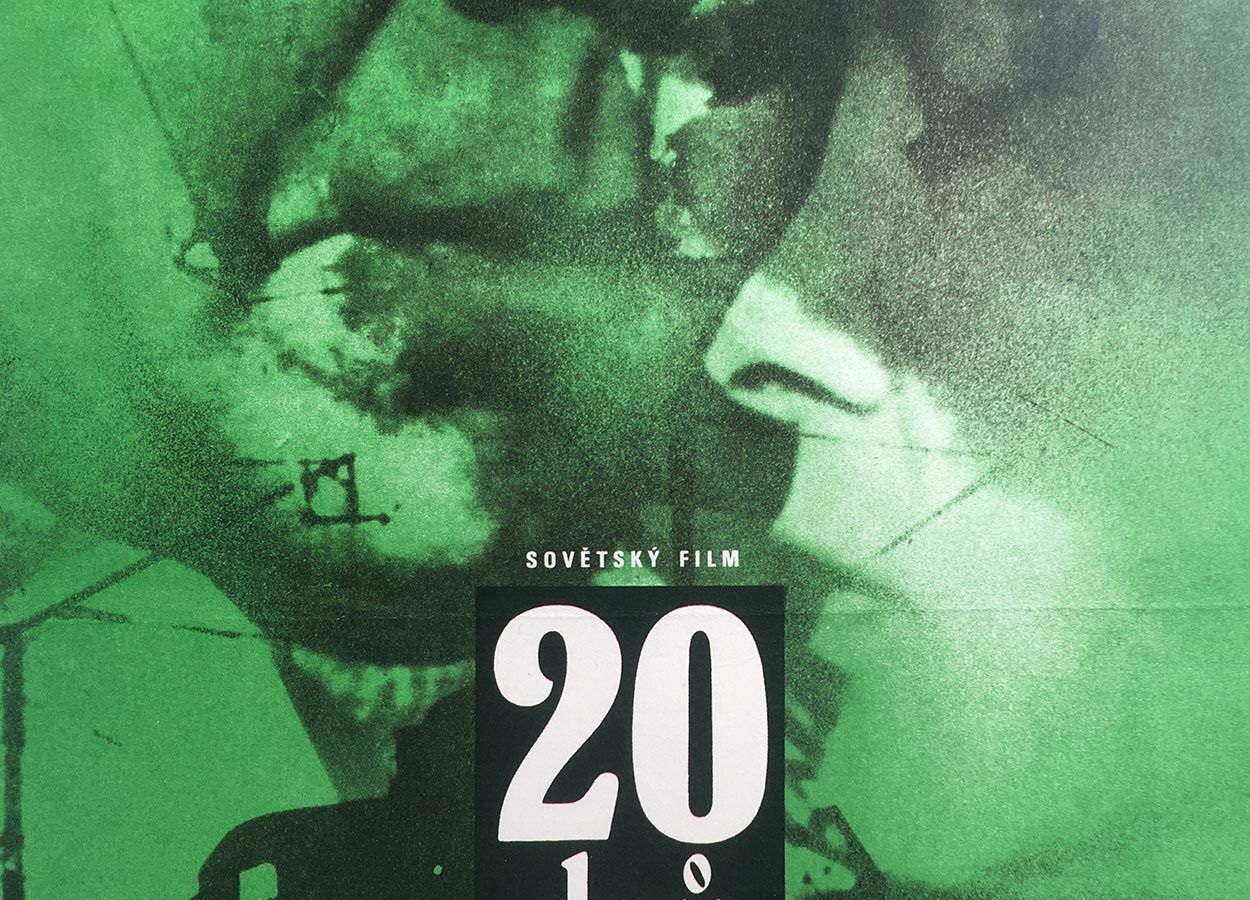 Original Film Poster, Twenty Days Without War, Zdeněk Ziegler, 1980, Genuine Czech Vintage Print photo furniture
