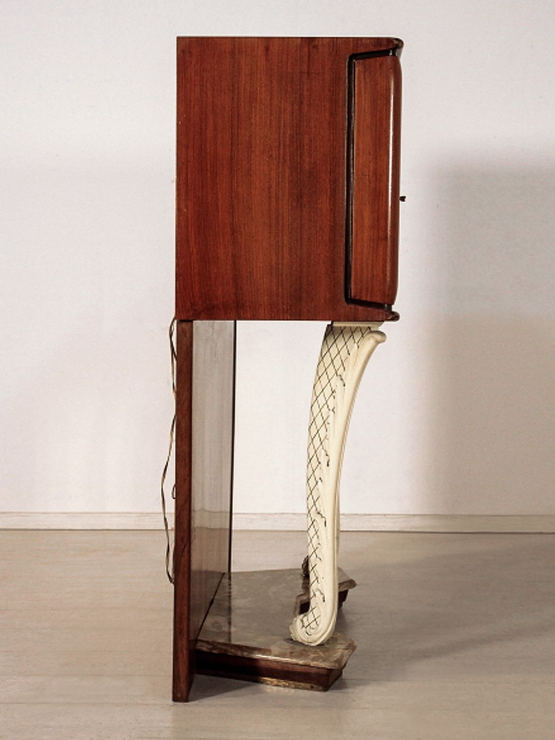 Italian Midcentury Teakwood Bar Cabinet In The Style Of Dassi, 1950s photo 1800.0