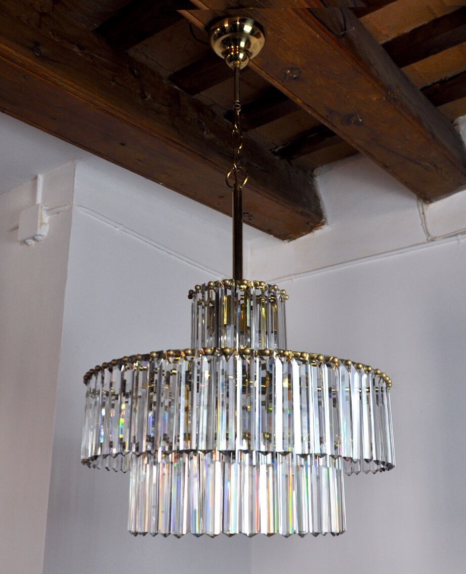 Kinkeldey Chandelier 3 Levels Germany 1970 photo for sale
