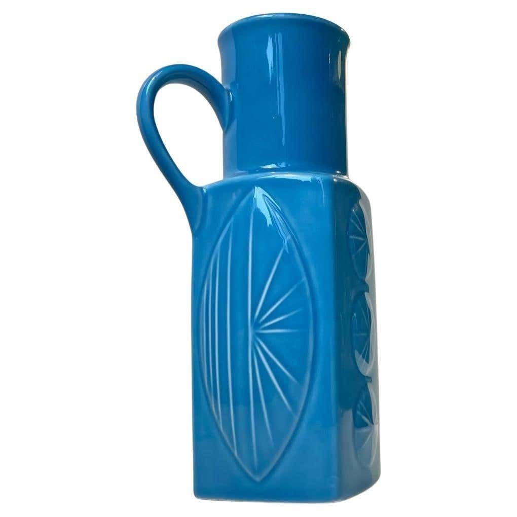 Light Blue Ceramic Jug Vase By Carl Harry Stålhane For Rörstrand, 1960s