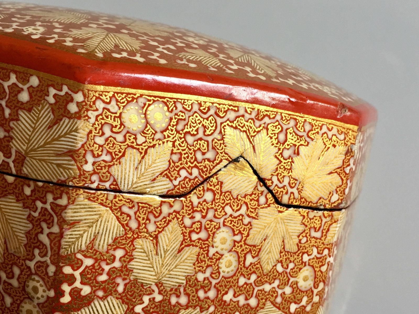 Mid Century Indian Ali Brothers Papier Mache Hand Painted Turban Box photo 308.0