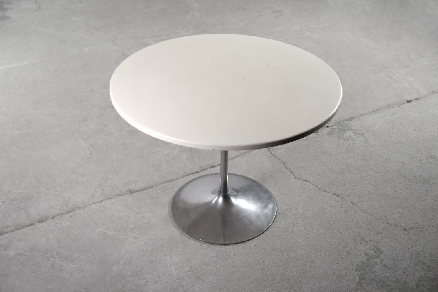 Vintage Scandinavian Mid Century Modern Dining Table With Metal Tulip Leg, 1970s photo buy