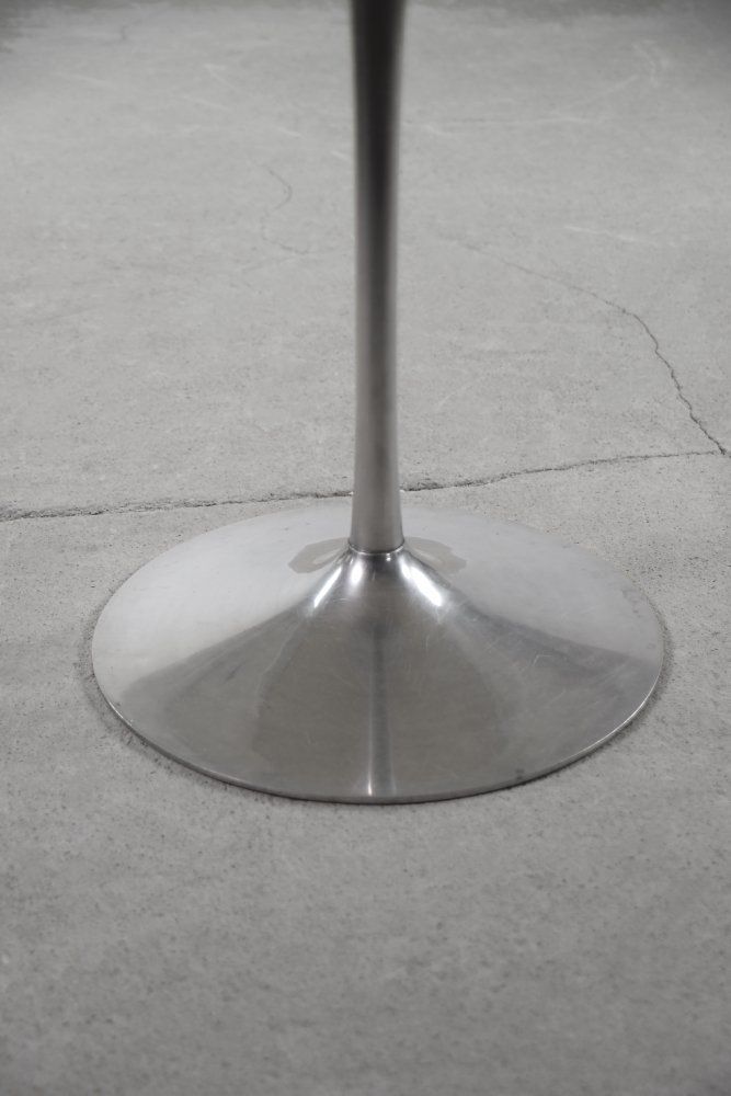 Vintage Scandinavian Mid Century Modern Dining Table With Metal Tulip Leg, 1970s photo vintage