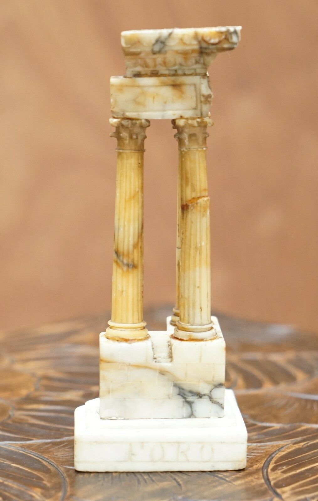 Antique Victorian Marble Roman Ruins Grand Tour Statue Sculpture Columns Pillars photo 2750.0