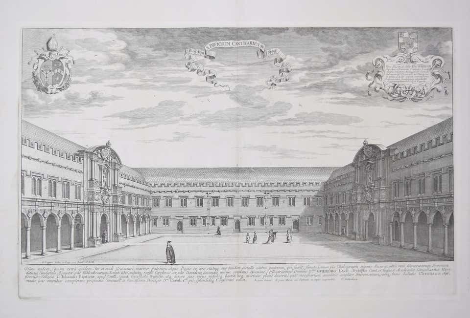 David Loggan David Loggan: Canterbury Quad, St John's College, Oxford (1675 Engraving) 1675