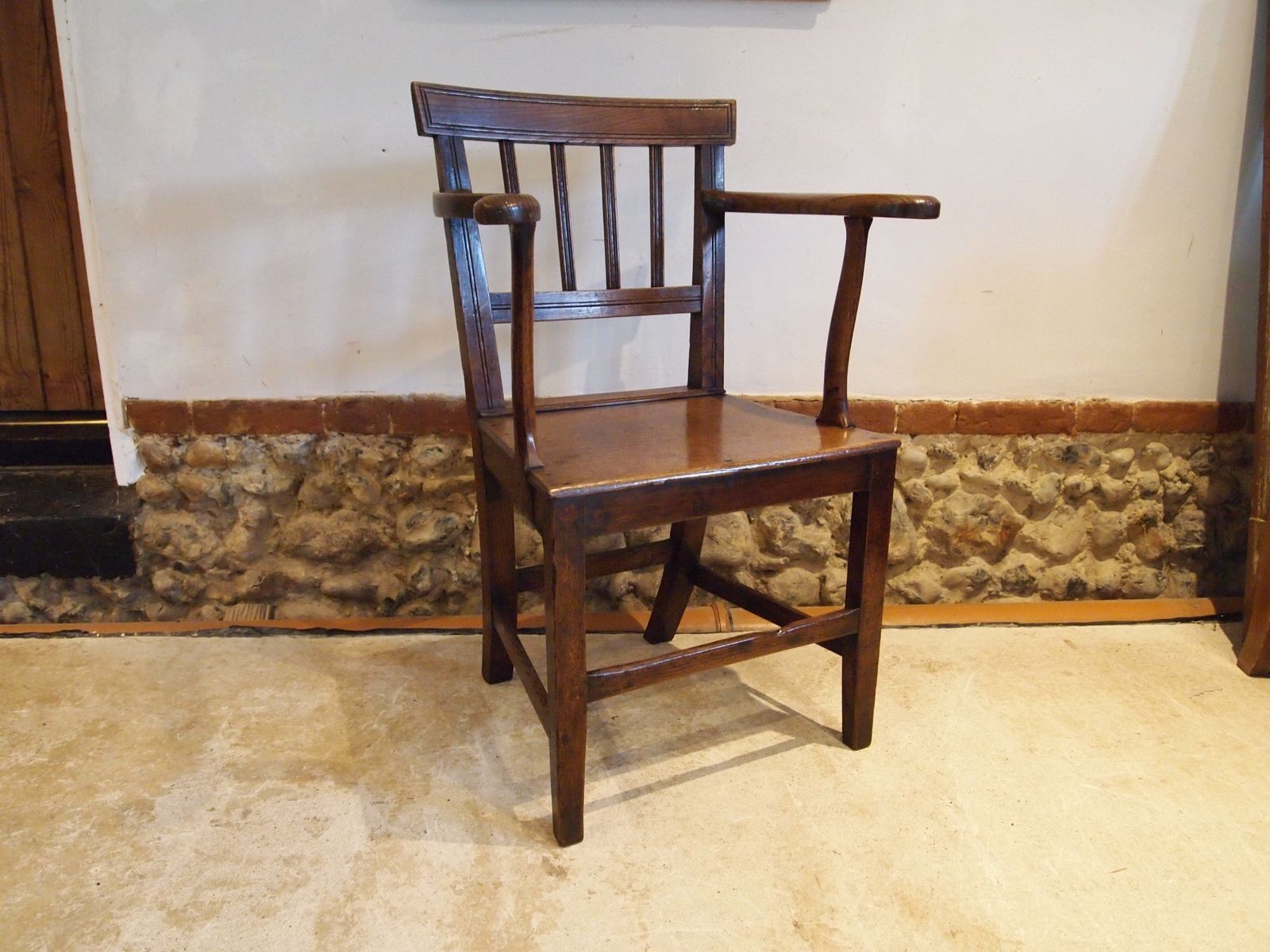 Chair Suffolk Windsor Armchair George IV Elm C1820