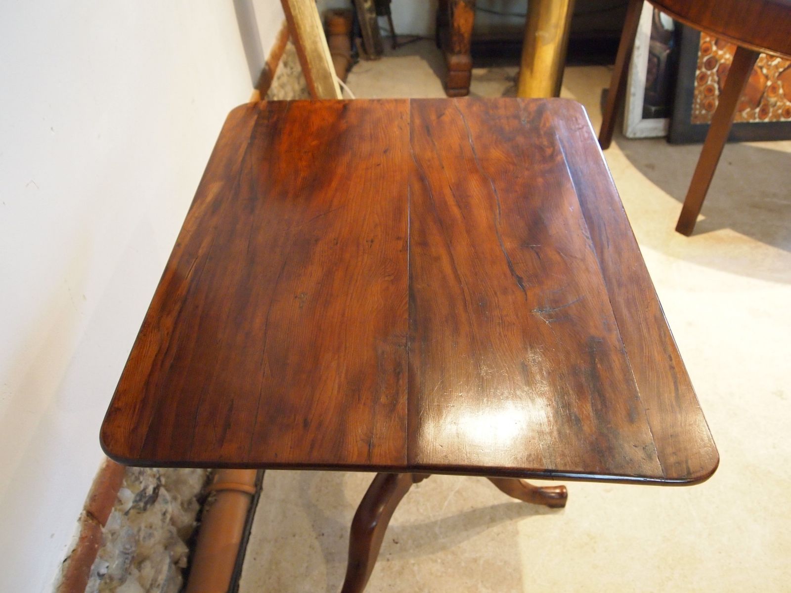 photo for sale Table Very Rare Gillows George III Yew Side Lamp Hall Wine C1780