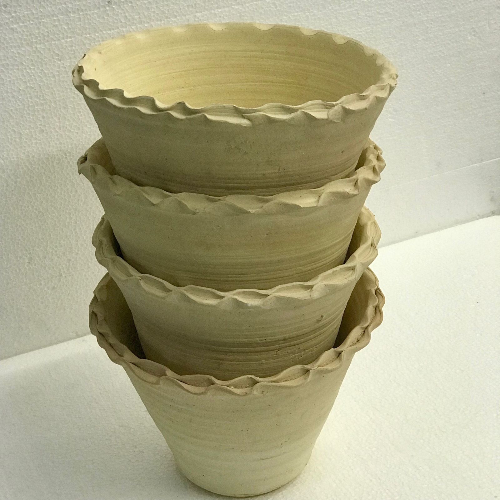 Set Of 4 Handmade Plant Terracotta Pots Planters photo furniture