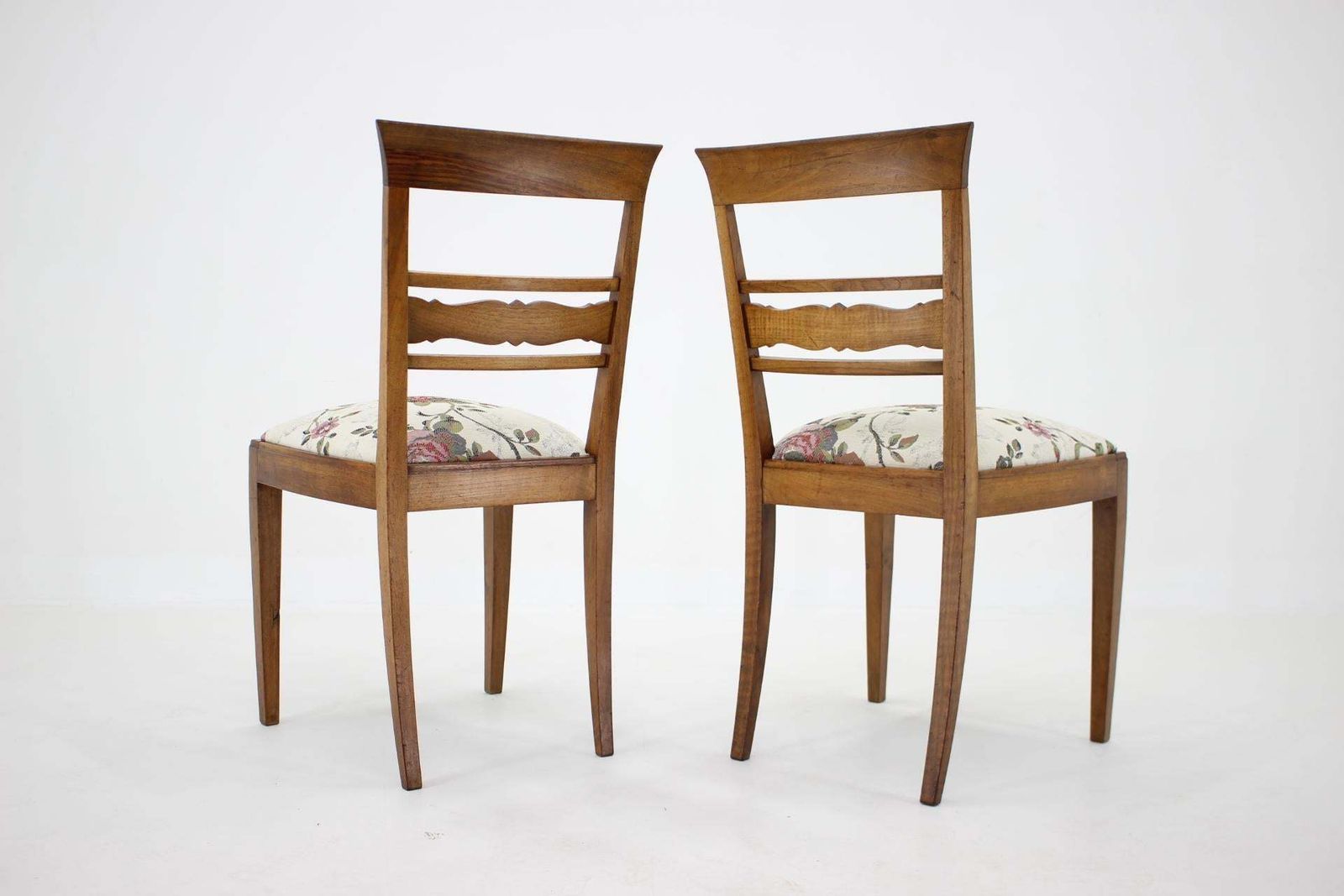 1950 Set Of Two Antique Side Chairs, Czechoslovakia photo Furniture