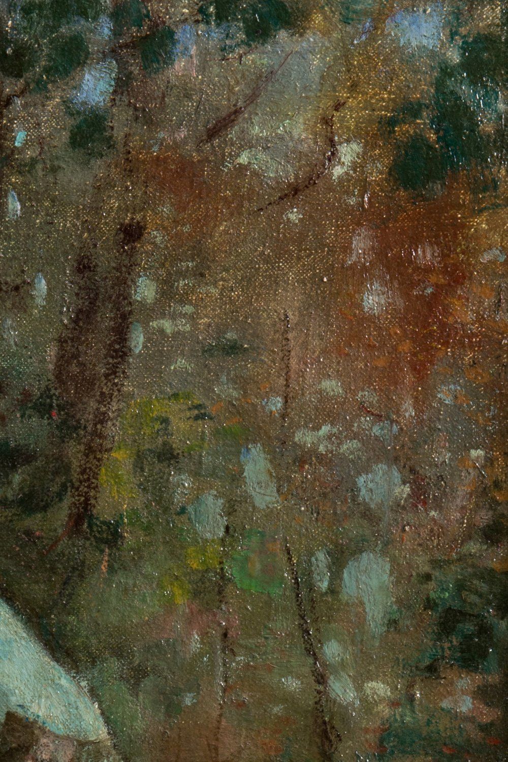 Lilian E. Whitteker  Woman In A Park  Oil On Canvas  C. 1937 photo buy