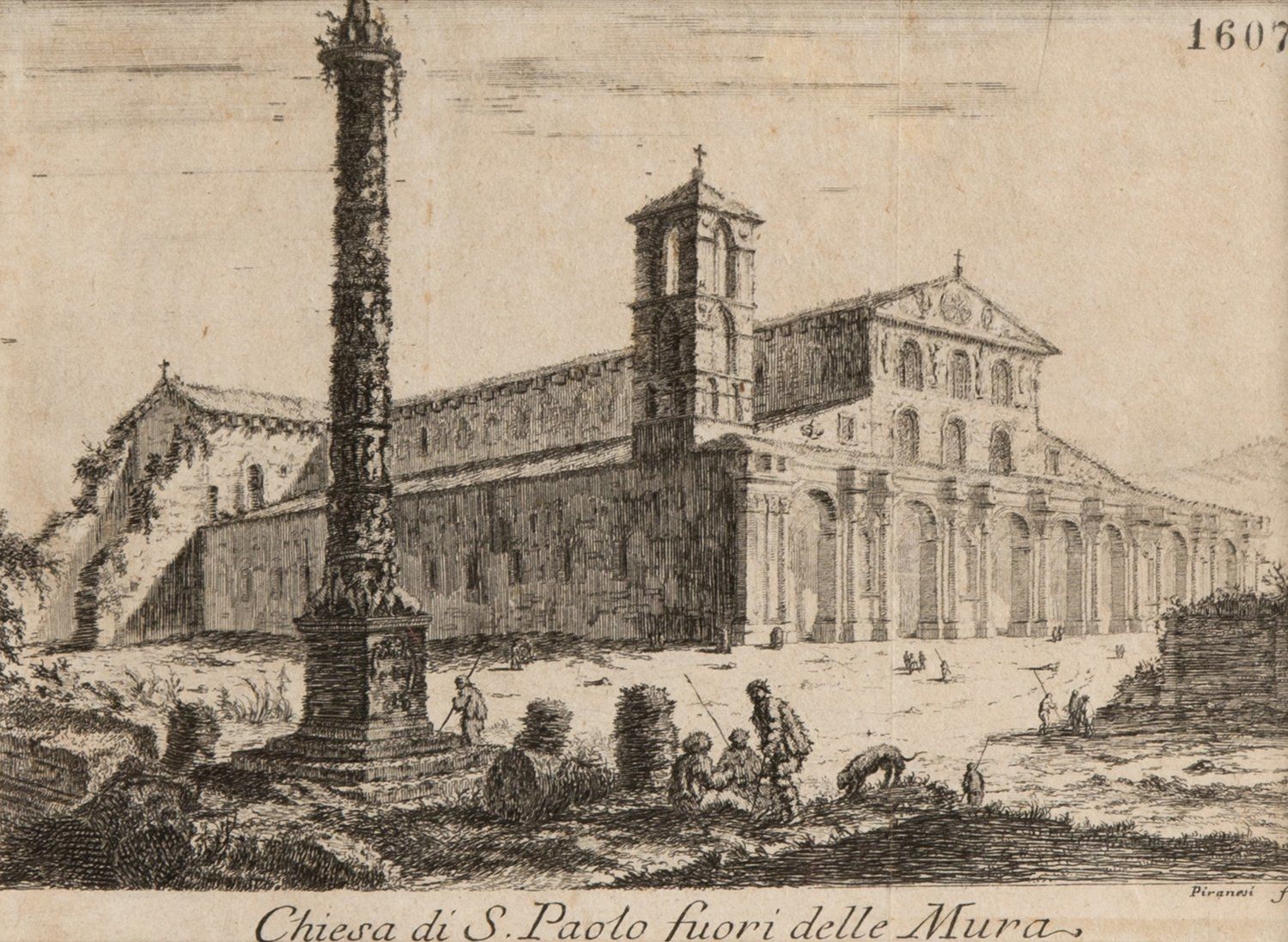 Piranesi, 'Chiesa Di S Paolo Fuori Delle Mura', Etching, C. 1741 48 photo furniture