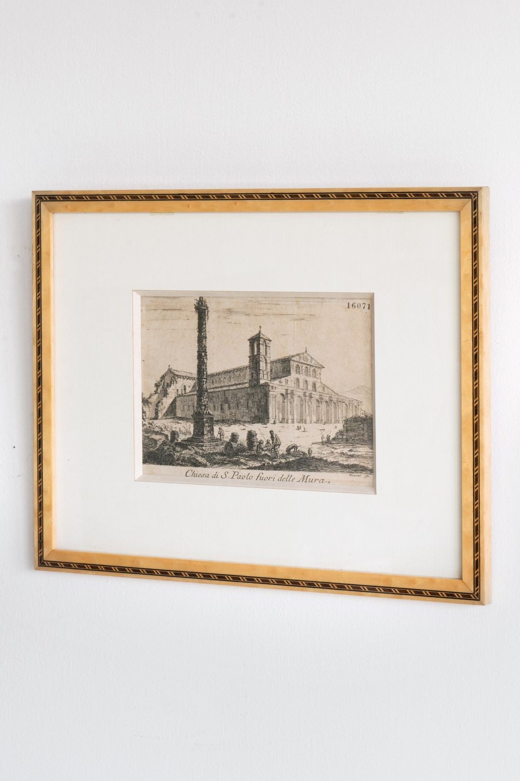 Piranesi, 'Chiesa Di S Paolo Fuori Delle Mura', Etching, C. 1741 48 photo vinterior