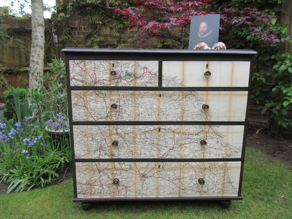 Victorian Painted Pine Chest Of Drawers, Circa 1880 photo furniture