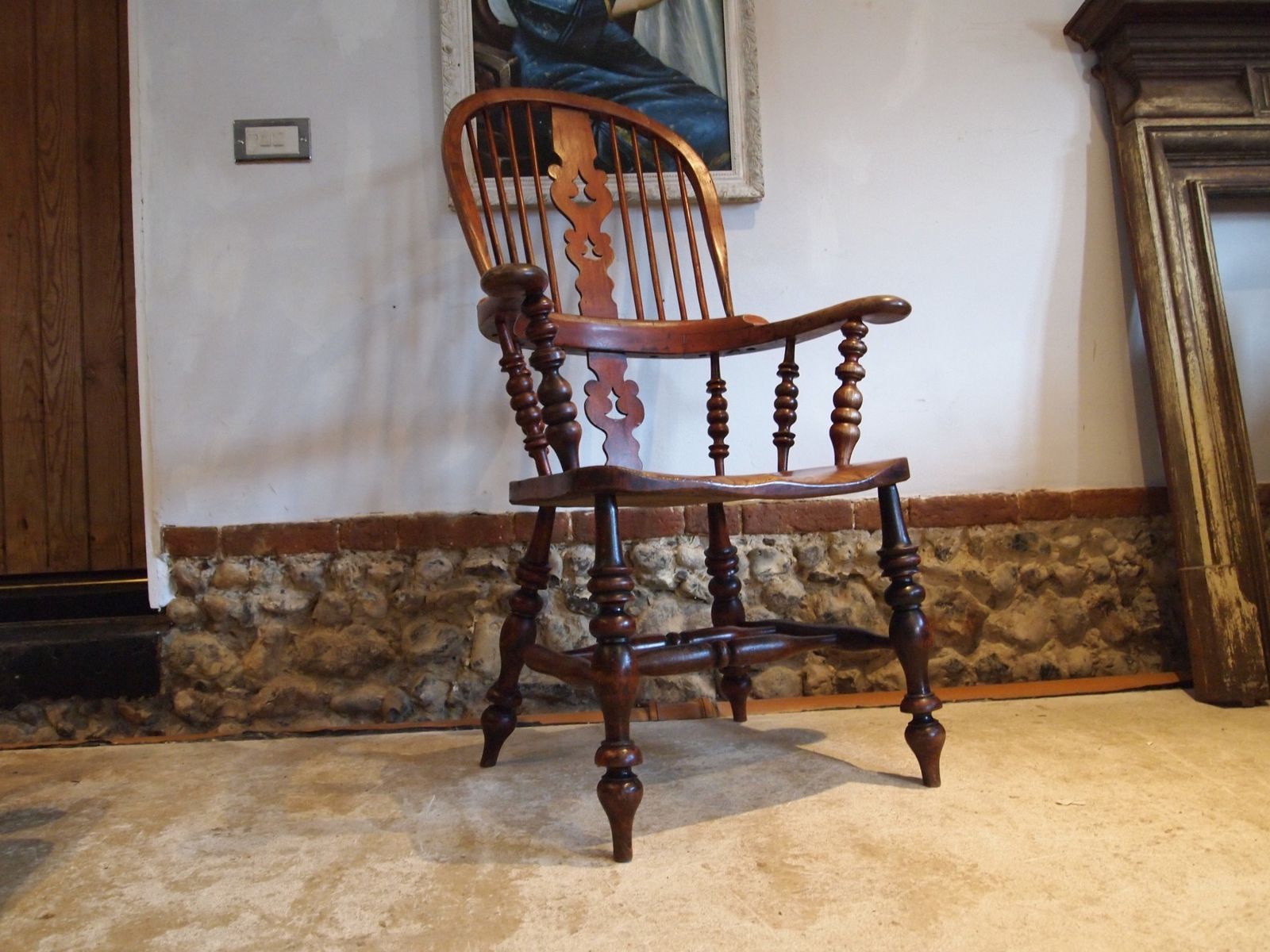 Chair Stunning Victorian Windsor Grandfather Chair C1860 photo buy