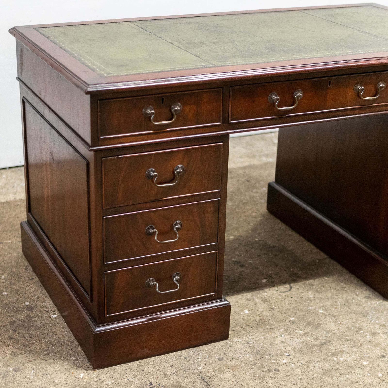Reclaimed Flame Mahogany Pedestal Desk | Charles Barr photo buy