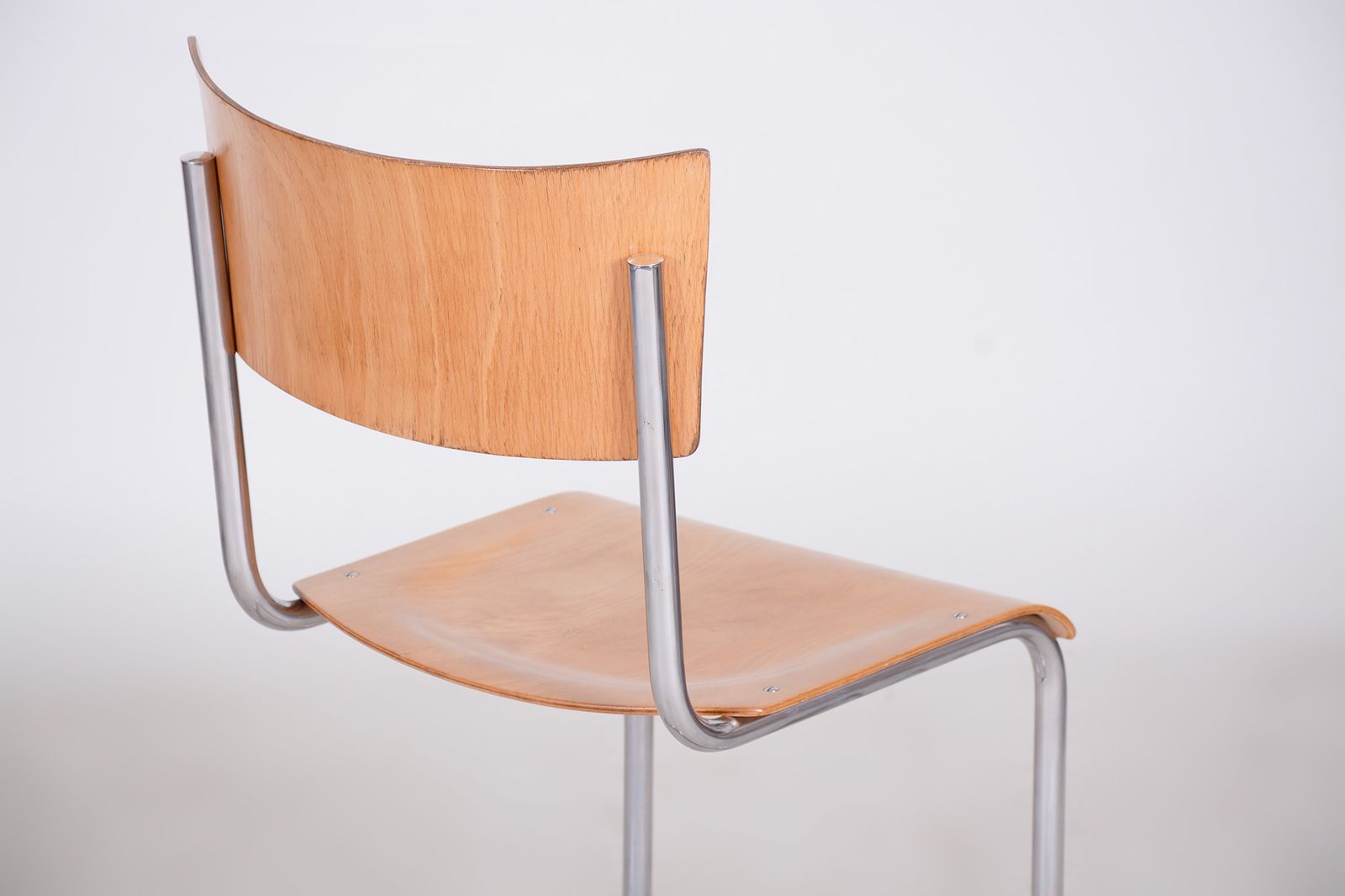 Set Of Four Mart Stam Dining Chairs   1930s photo vinterior